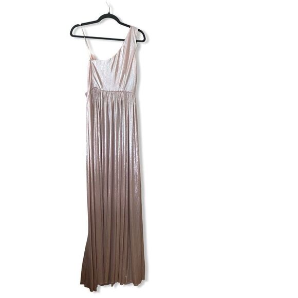 Retrofete Natalie Dress in Baby Pink Metallic maxi gown flowy FWRD Revolve M - Picture 8 of 14